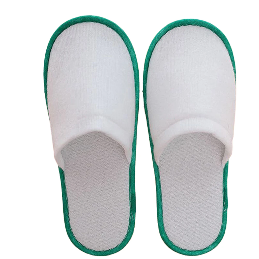 

10 Pair Of Hotel Travel Slippers Sanitary Party SPA Hotel Guest Slippers Close Toe Men Women Disposable Slippers Bathroom Part