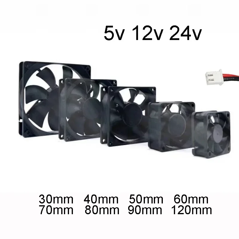 Industrial Cooling Fan Sleeve Bearing Industrial Cooling Fans with Brushless Motor Mini Quiet Computer Accessories Ventilador DC 12v 120mm 80mm 40mm
