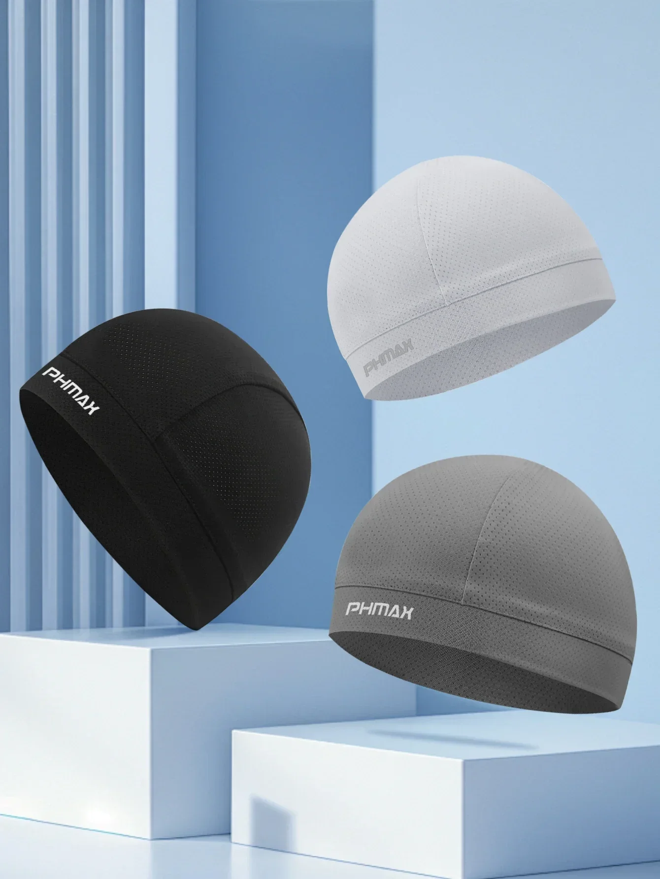 PHMAX Ice Silk Fahrradkappe, Sonnenschutz, Sportkappe, Sommer, leicht, schnell trocknend, Fahrradkappe, Fahrradmaske, atmungsaktives Bandana – Detail 7