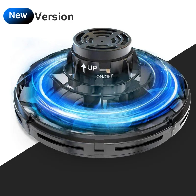 ZK20 Magical Fingertip Flying Ground Amphibious Gyro Levitation Induction Gyro UFO Drone Adult Decompression Toys Kids Gift Toys
