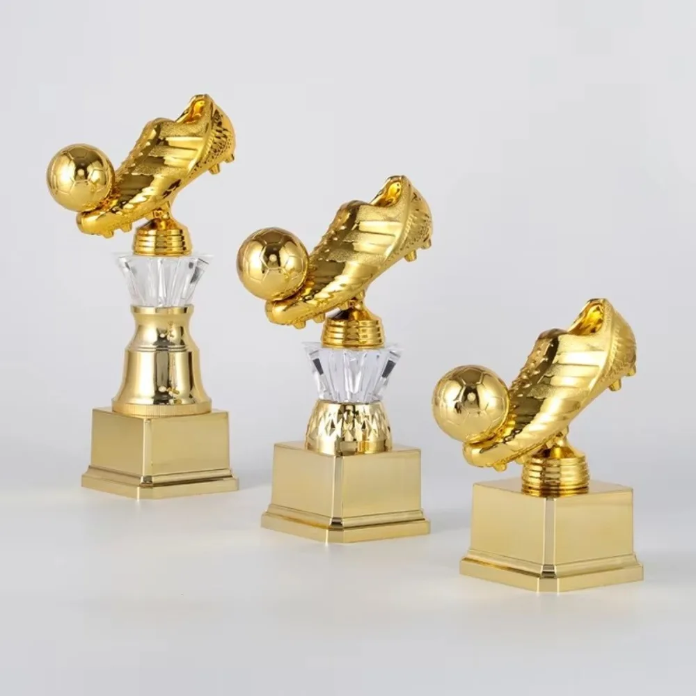 Youth Sports Golden Boot Award Trophy Plastics Football Match Football Shoe Award Handicraft Excellent Player Award