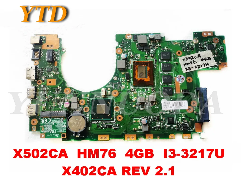 

Оригинальная материнская плата для ноутбука ASUS X502CA, X502CA, HM76, 4 Гб памяти, X402CA, REV 2,1, протестирована, хорошая Бесплатная доставка