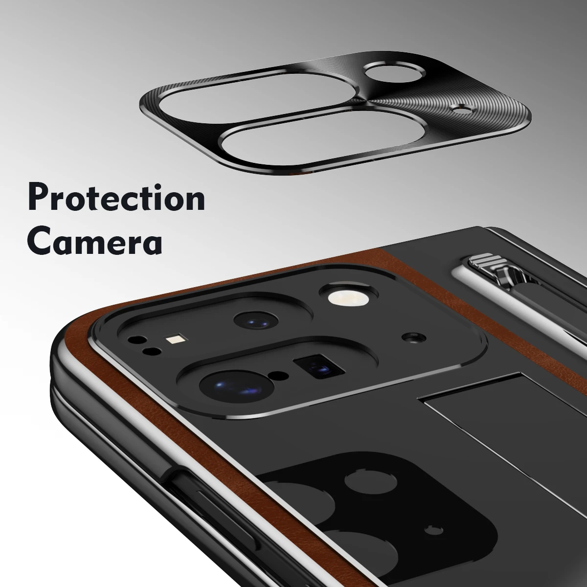 Custodia in pelle retrò Custodia Flip Cover in pelle per Goole 9 Pro Fold con slot per penna Supporto per telefono Pellicola protettiva in vetro per schermo_voghion.com