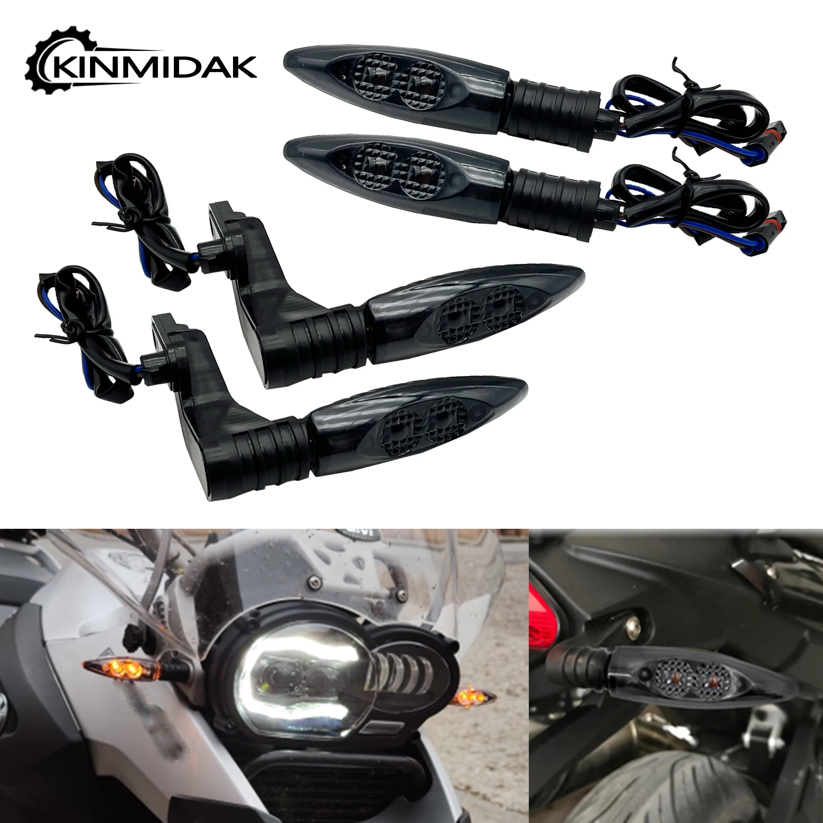 

Motorcycle Turn Signal Indicator Light Front Rear Led Blinker Light Fit For BMW R1200GS F800GS S1000RR K1300S G450X R nine T