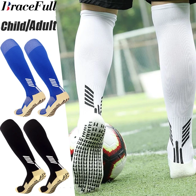 High Quality Anti Slip Gold Youth Soccer Socks For Men And Women