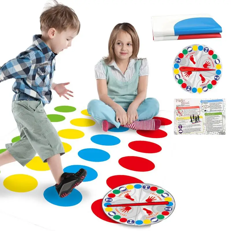 

Body Twisting Game Floor Game Activity Mat Board Games Party Games For Fun Family Game Night Twist Poses Large Mat Balance Mat