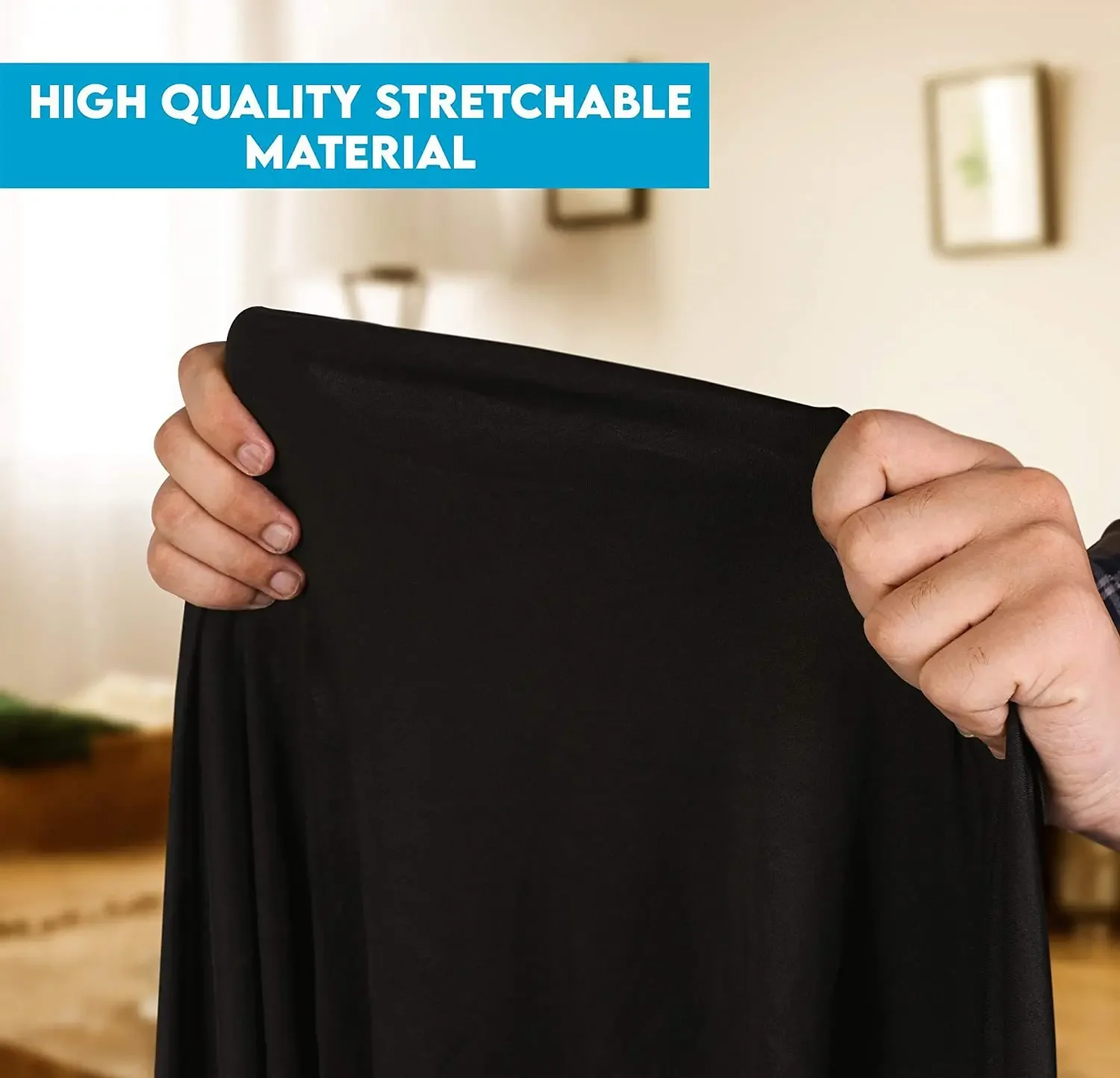 Cocktail Spandex Round Table Cloth 60cm 80cm for Birthday Party Wedding High Bar Hotel Decoration