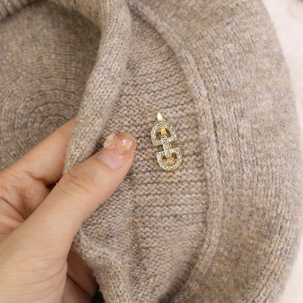 Women's Beret Hat Elegant Autumn Winter Warm Painter Style_voghion.com