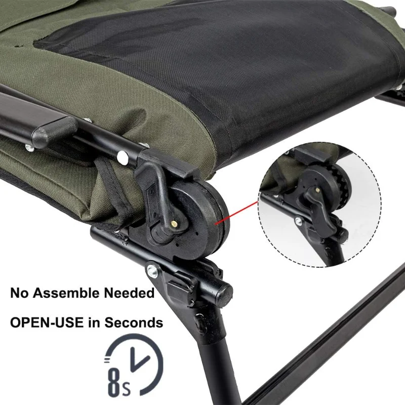 VINGLI Heavy Duty Fishing Chair with Footrest 5