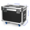 Fieryzeal Airline Case Heavy-duty Gator Case with Built in Wheels Handle for (2) 19x15W Moving Head Light Stage Light Flycase 6