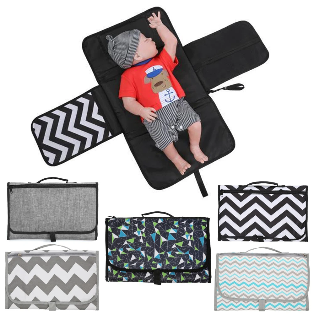 New 3 In 1 Waterproof Changing Pad Diaper Travel Multifunction Portable