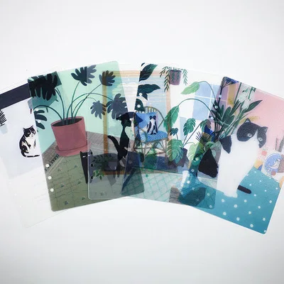 Colorful Gradient Binder Notebook Cover & Photo Sticker Album Diary Planner