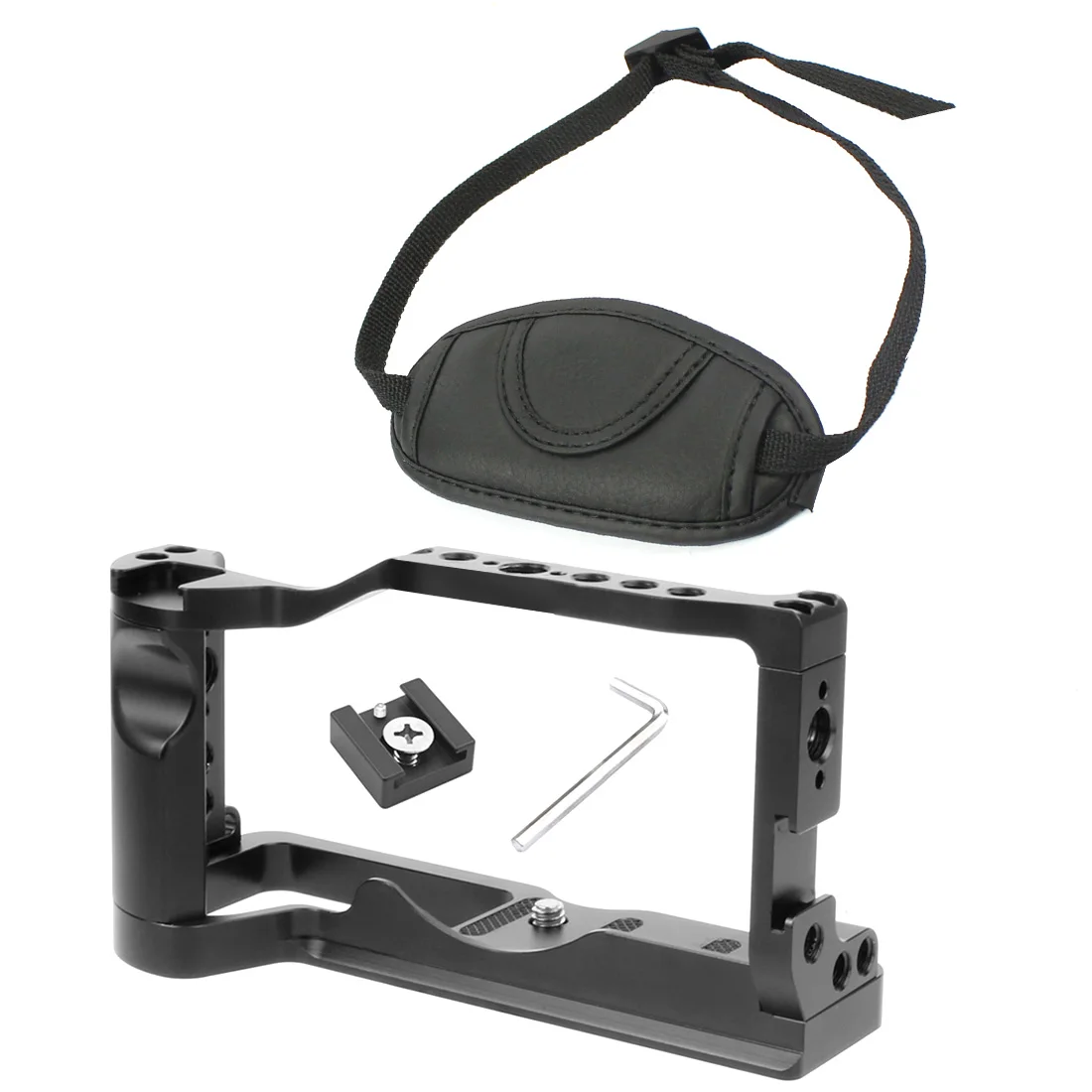 M6 Mark II Kamera-Cage-Rig mit Cold Shoe Mount, komfortablem Griff und Top-Griff für Canon EOS M6 Mark II Video-, Film- und Vlog-Stabilisator – Detail 9