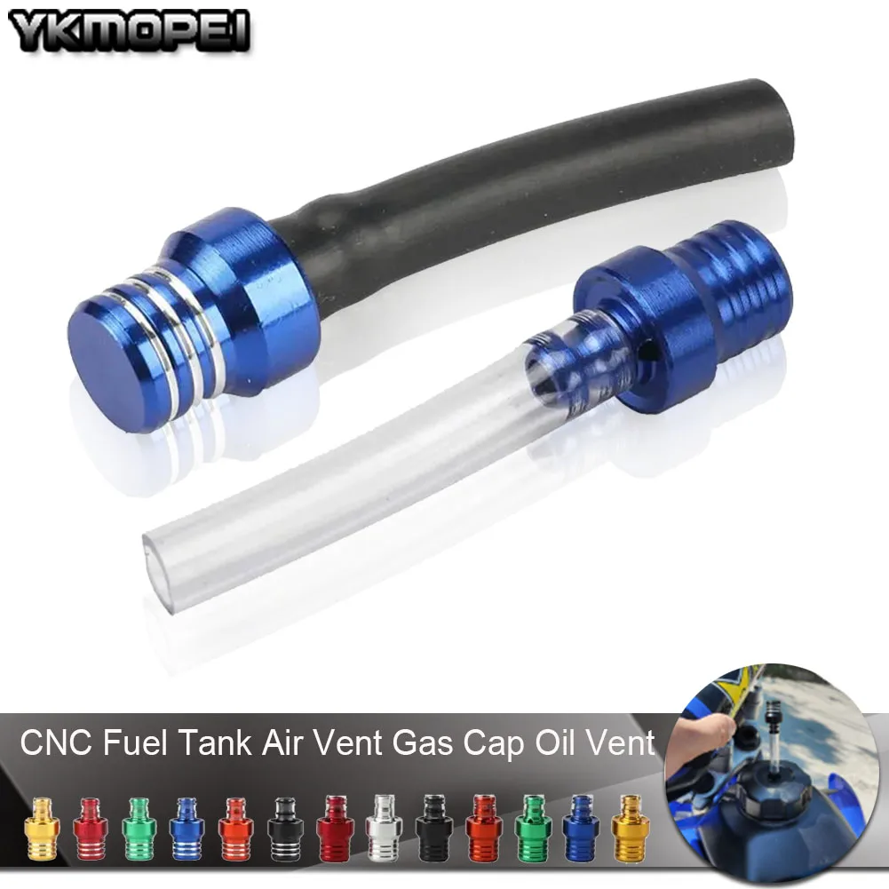 Universal CNC Aluminum Fuel Tank Air Vent Gas Cap oil Vent CR CRF YZ YZF K.T.M RMZ KXF KAYO BSE Motocross Dirt Pit Bike ATV fuel tank gas cap