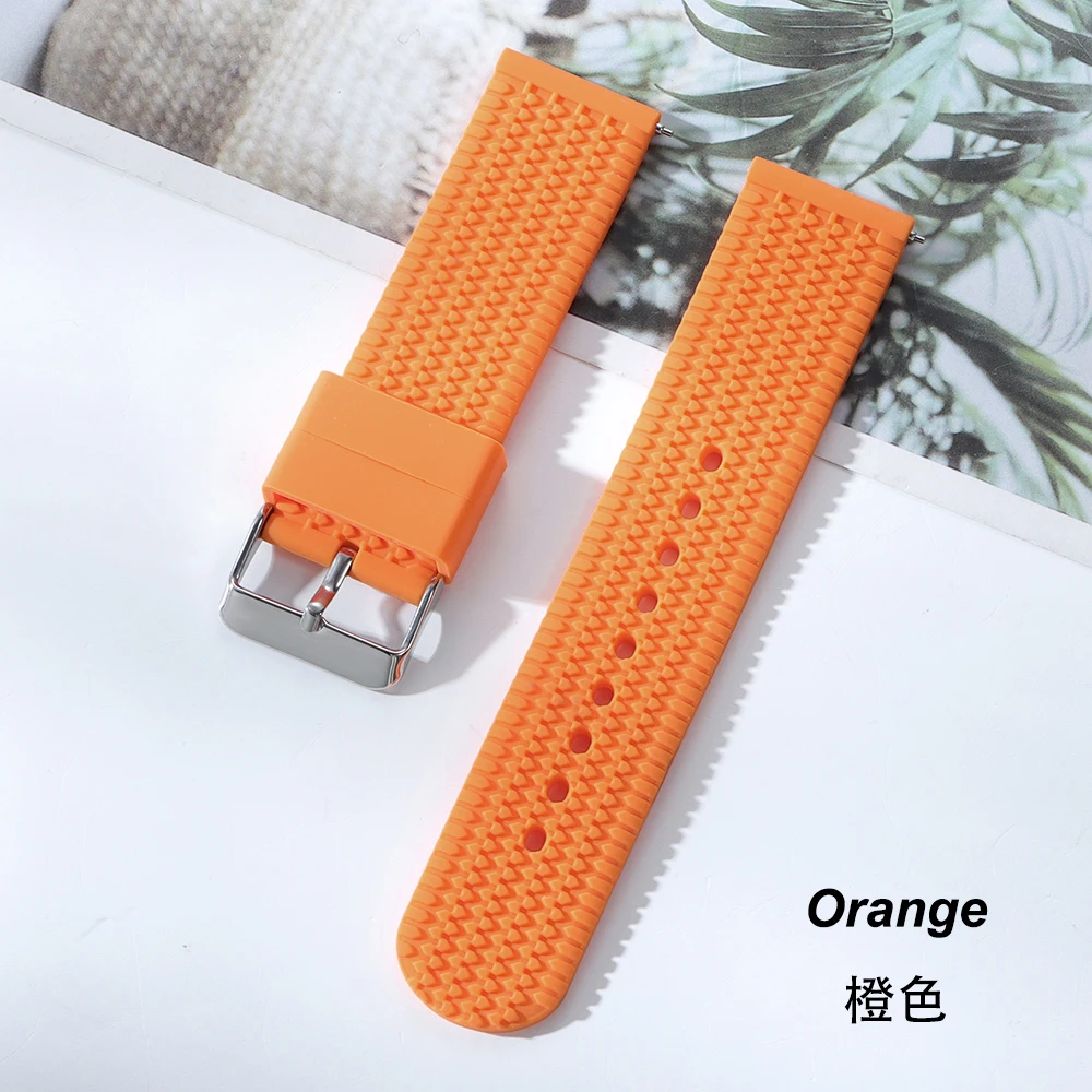 Premium Silicone Quick Release Watch Band – Soft Rubber Strap Replacement Wristband