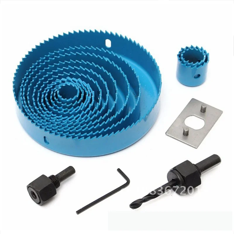 

Набор сверл для отверстий, набор для резки, 13 шт., инструмент для сверления, резак для дерева и металла, 19 дюймов, 127 мм, оправки, пилы, сердечник, сверло для деревообработки своими руками