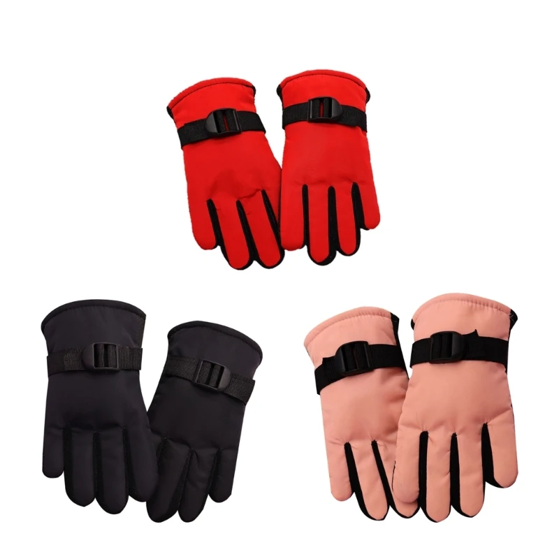 Winter Snow Mittens for Children Kids Waterproof Ski Gloves Thermal Gloves for Outdoor Sports Cycling Skiing Riding colorful ombre women neckchief outdoor sports bandana gradient candy color cycling scarf riding running headband men face mask