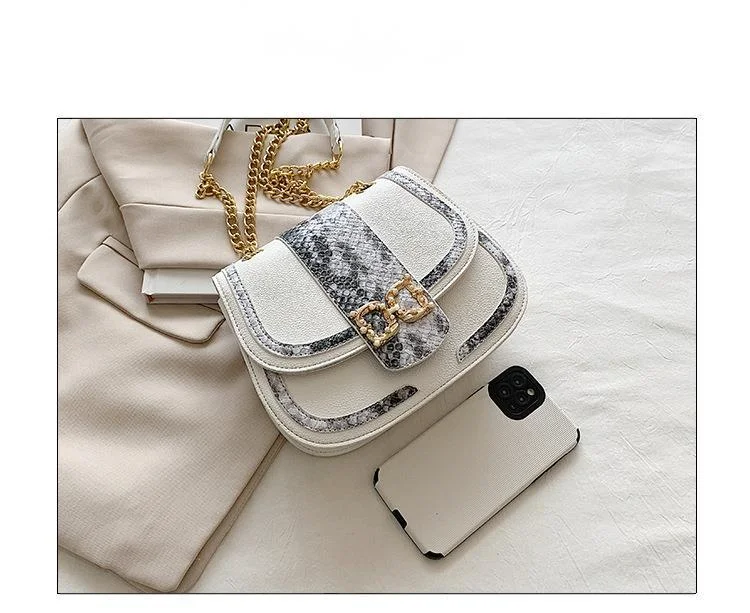 2023 New Hot Selling Trend Women's Bag Snake Skin Crossbody Bag Women's Bag Small Bag Women's Shoulder Bag_voghion.com