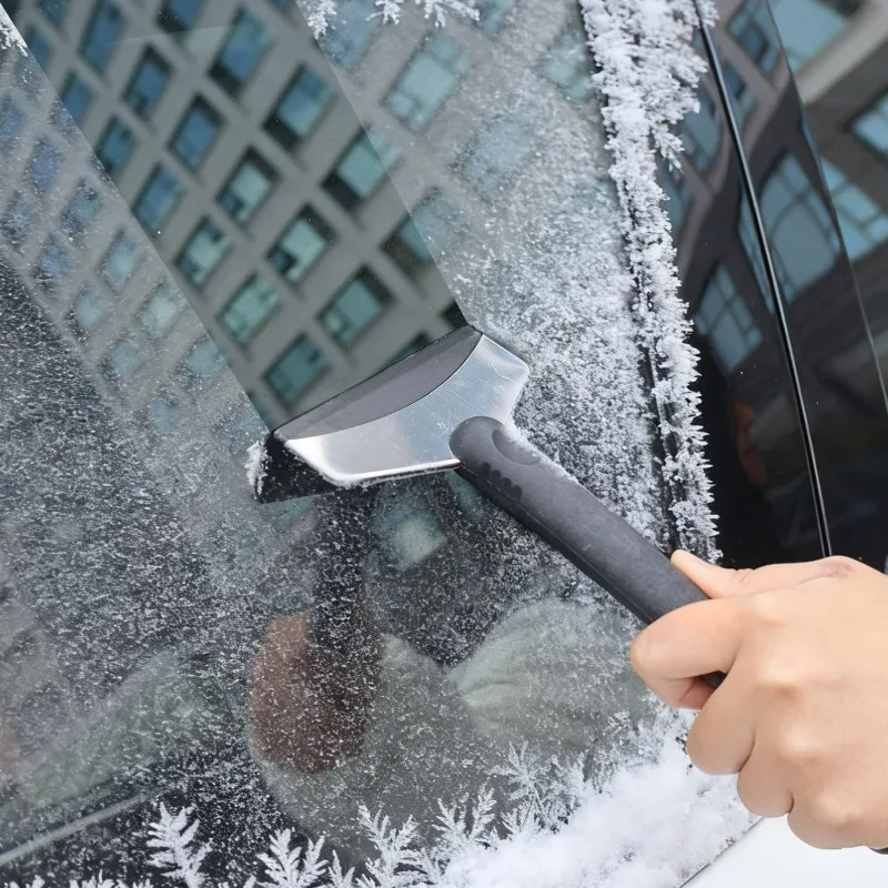 Multi-Functional Car Ice Scraper - Snow Removal Tool for Winter Windshield, Auto Ice-Breaking Shovel with Dual-Use Design