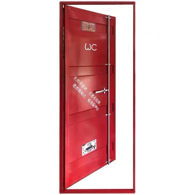 Washroom  Kitchen  Metal Door Sea Container Style Custom Size Swing Door for Toilet Room Piece 4