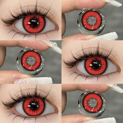 AMARA Vibrant Cosplay Colored Contact Lenses - Anime - Inspired Fashion (BELLA - RED)