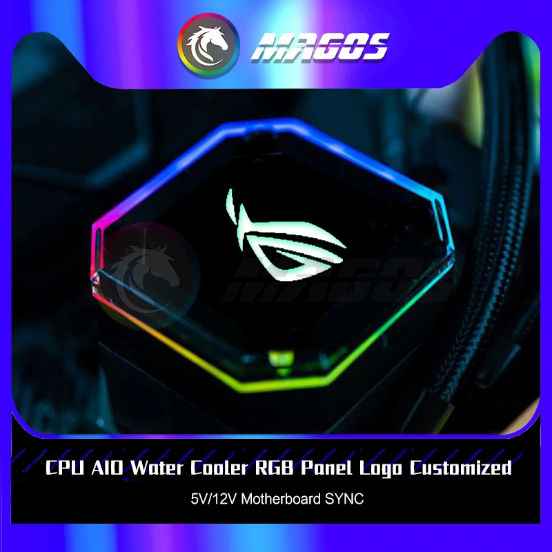 

CPU AIO Water Cooler RGB Panel Logo Customized 5V/12V Motherboard SYNC PC Water Cooling MOD Parts