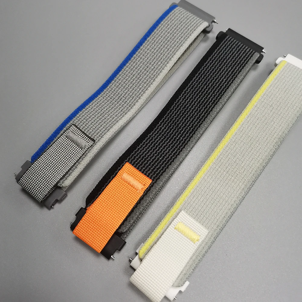 Sport Braided Nylon Watch Band - Adjustable 22mm/20mm Strap