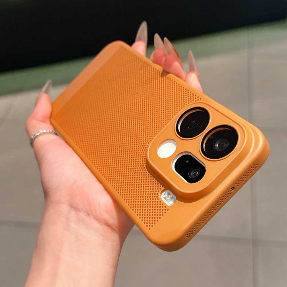 Enhanced Cooling Matte Heat Dissipation Phone Case with Breathable Armor Design