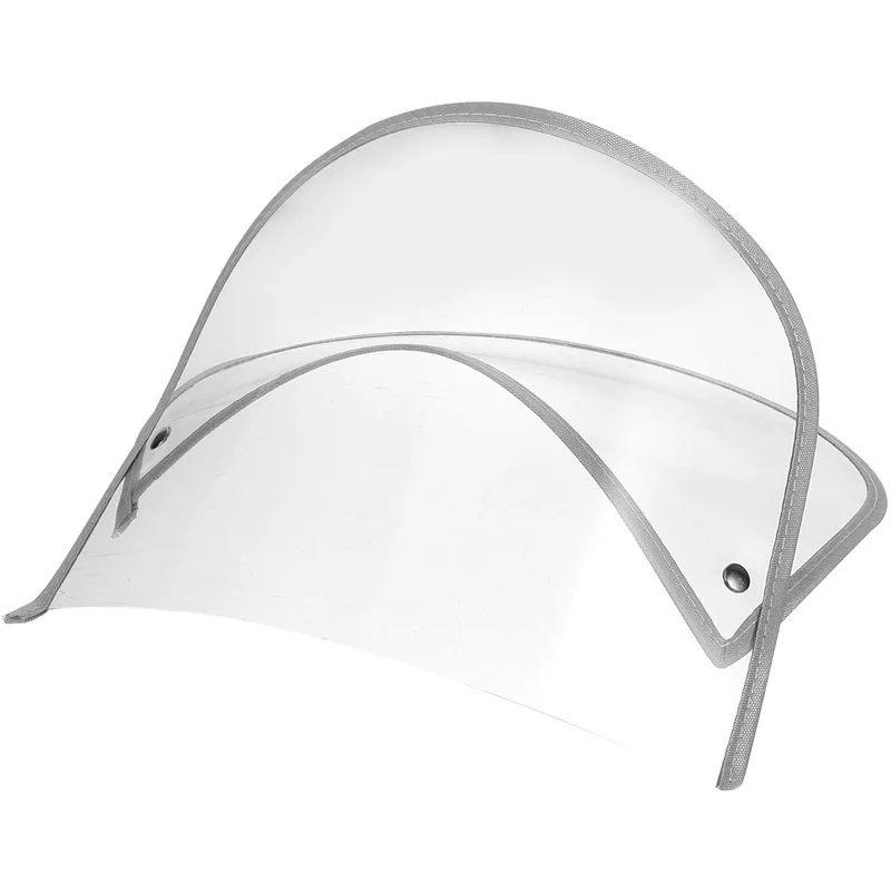 1PC Protective Cap Replaceable Hat Brim Clear Hood Raincoat Jacket Face Protector Poncho Transparent Rainproof