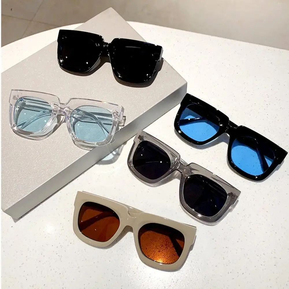 

Очки солнцезащитные для мужчин и женщин UV-400, Модные Винтажные большие квадратные Стильные Простые брендовые дизайнерские очки с защитой от ультрафиолета