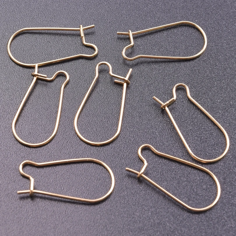 10/20Pcs Stainless Steel Ear Hooks Wire Settings Base Findings French Earrings DIY Clasps Hoop Earrings Jewelry Making Supplies 3