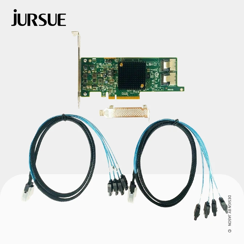 

LSI 9207-8i RAID Controller Card 6Gbps SAS P20 HBA IT Mode PCI-E 3.0 Expander Card For ZFS FreeNAS unRAID + SFF8087 SATA Cable