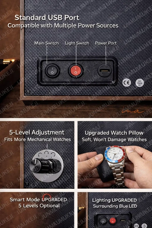 Watch Winders Box for Automatic Watches Usb Power Globally
