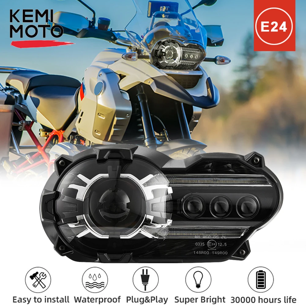 

Новая светодиодная фара для BMW R1200GS 1200GSA R 1200 GS ADV Adventure 2004-2013, светодиодные фары в сборе, фары