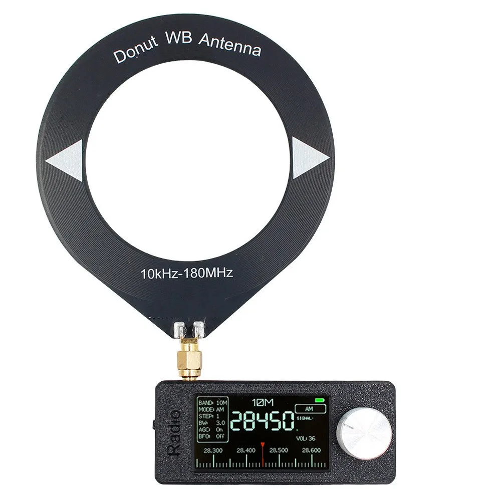 SI4732 OLED 0.5-108 MHz LSB USB AM FM 포켓 미니 휴대용 라디오 수신기 + 안테나