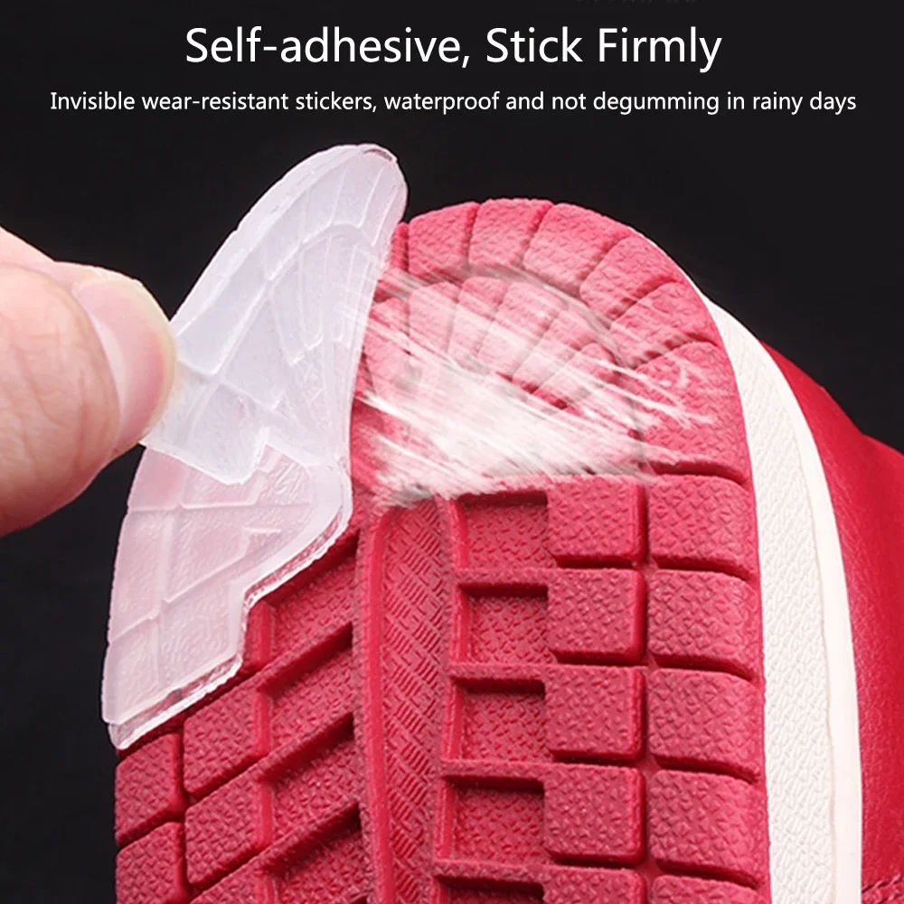 Rubber Shoe Sole Protector for Sneakers Heel Anti-Slip Sole Protection for Sports Shoes Repair Soles Stickers Witth Strong Glue