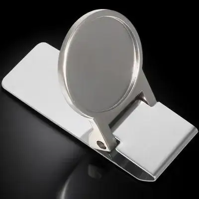 스테인리스 스틸 머니 클립, 정교하게 제작된 금속 지폐 홀더, 현금, 수표, 신용카드를 위한 컴팩트 사이즈, 효율적인 고정 기능