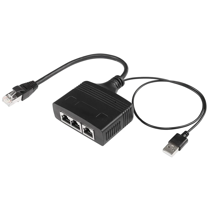 

Сетевой разветвитель 1 в 3 ста, сетевой разветвитель Megabit Sharer RJ45 1 Drag 3