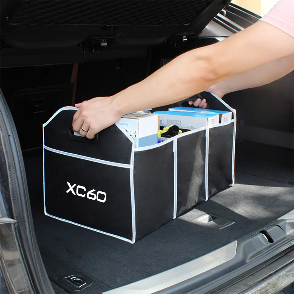 접이식 자동차 트렁크 보관함, 볼보 XC90 XC60 C30 T6 S60 C70 XC40 V40 XC70 V70 V60 V50 S80 S40 AWD V90 용 자동차 액세서리