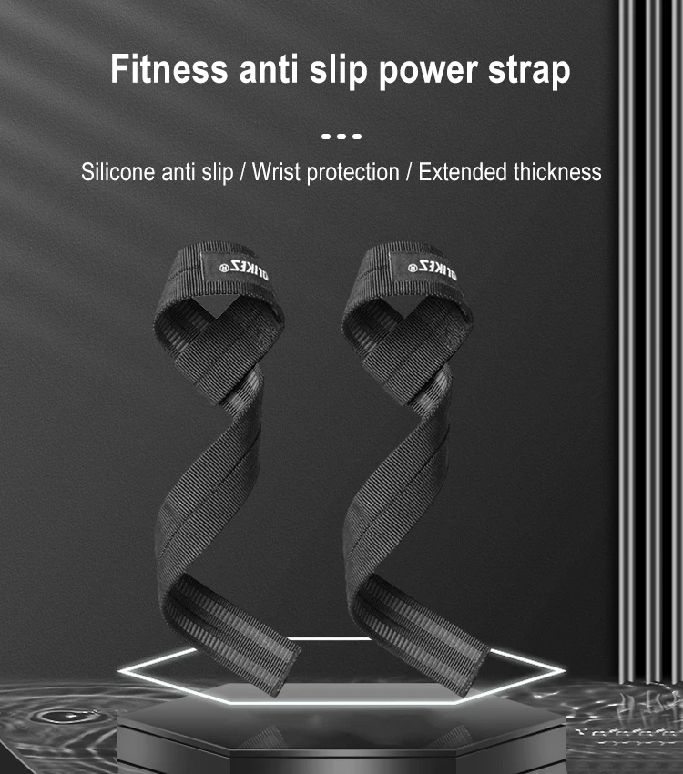 Description Picture 2 of itemWeight Lifting Wristband Power Belt Grip Belt Fitness Tension Belt Horizontal Bar Dumbbell Pressure Anti Slip Borrowing Belt