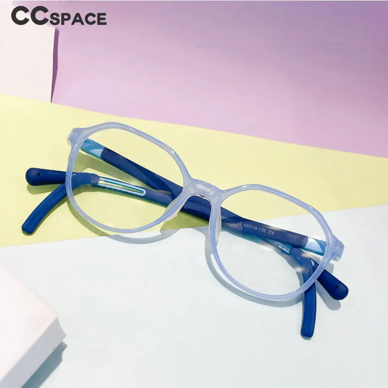 56565 New Style Fashionable Children's Light Weight Color Frames Kids Anti Blue Light Glasses Myopia Glasses