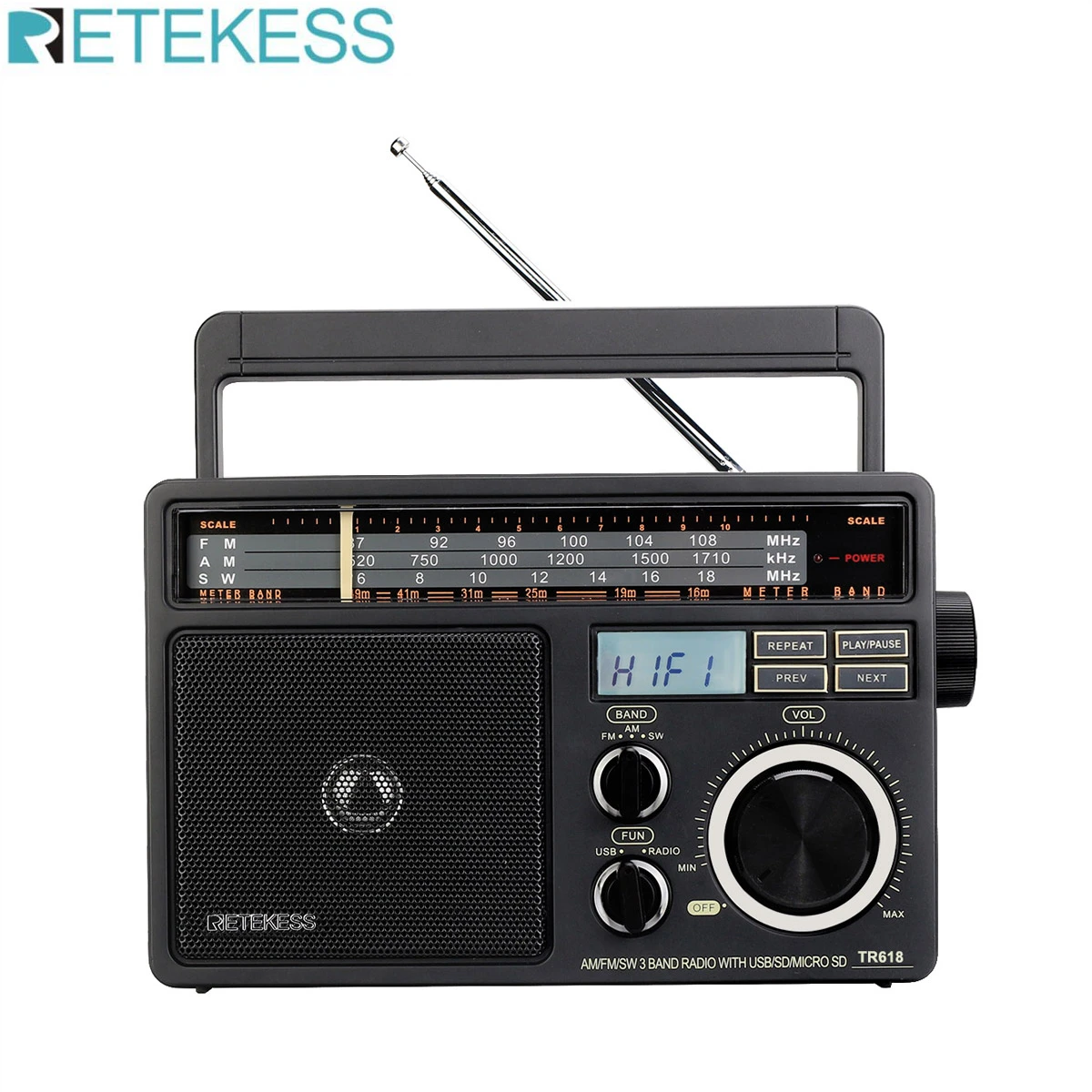 In de naam riem natuurlijk Portable Radios Fm Retekes | Portable Digital Fm Radio | Portable Speaker  Radio - Tr618 - Aliexpress