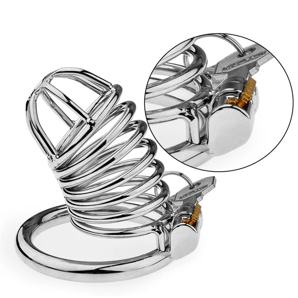 Penis Chastity Cage Big Penis Lock Male Chastity Cock Cage Device Erotic Bondage