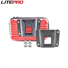Litepro Diy 돼지 코 가방 어댑터 하드 쉘 보관 패니어, 브롬톤 자전거용 나사 포함 플라스틱 거치대 버클