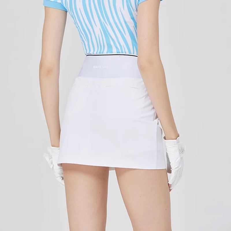 BLKTEE golf woman short skirt spring summer breathable quick dry thin slim-fit skort with safety shorts female golf clothes