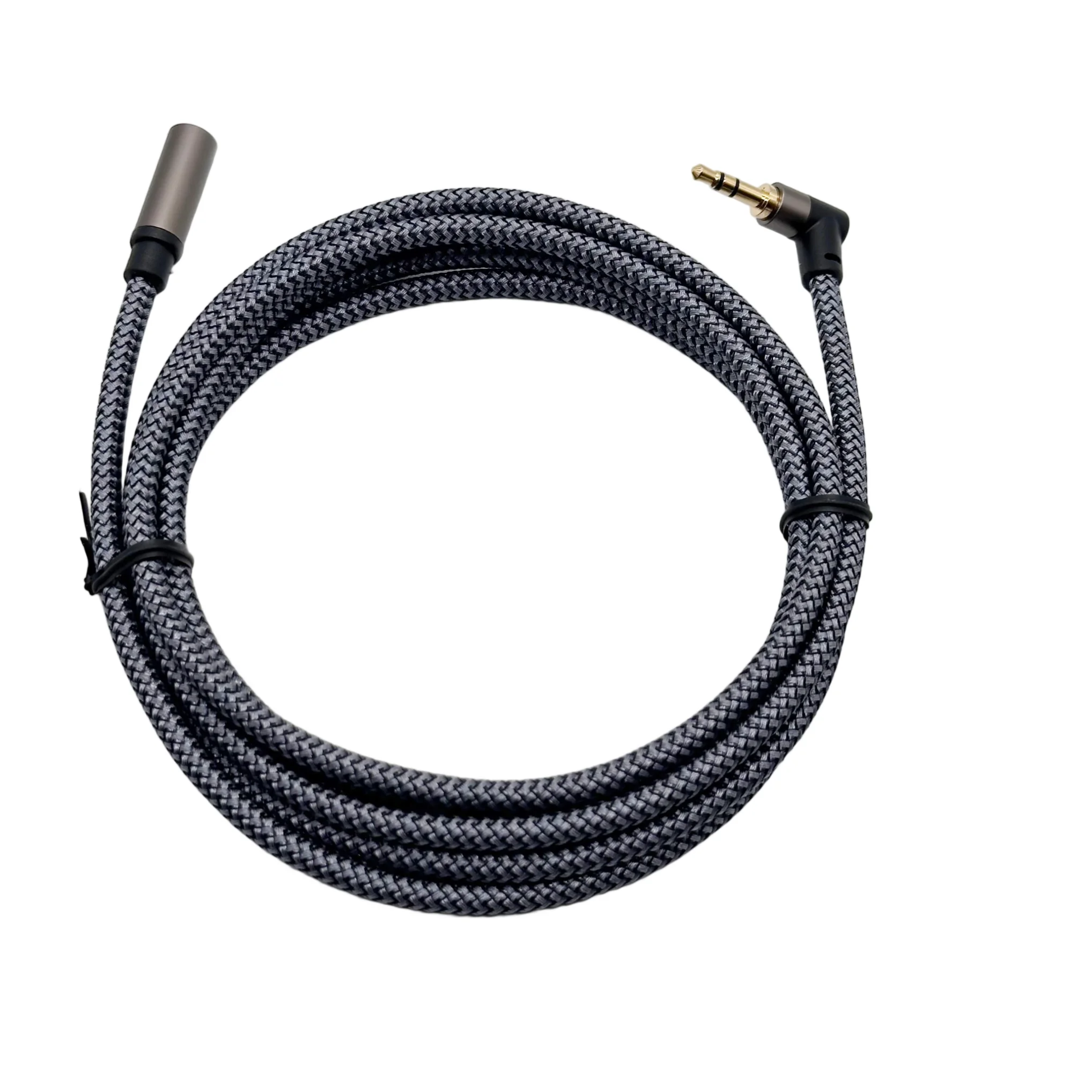 Premium Right Angle 3.5mm Audio Extension Cable - Male to Female Stereo Connector