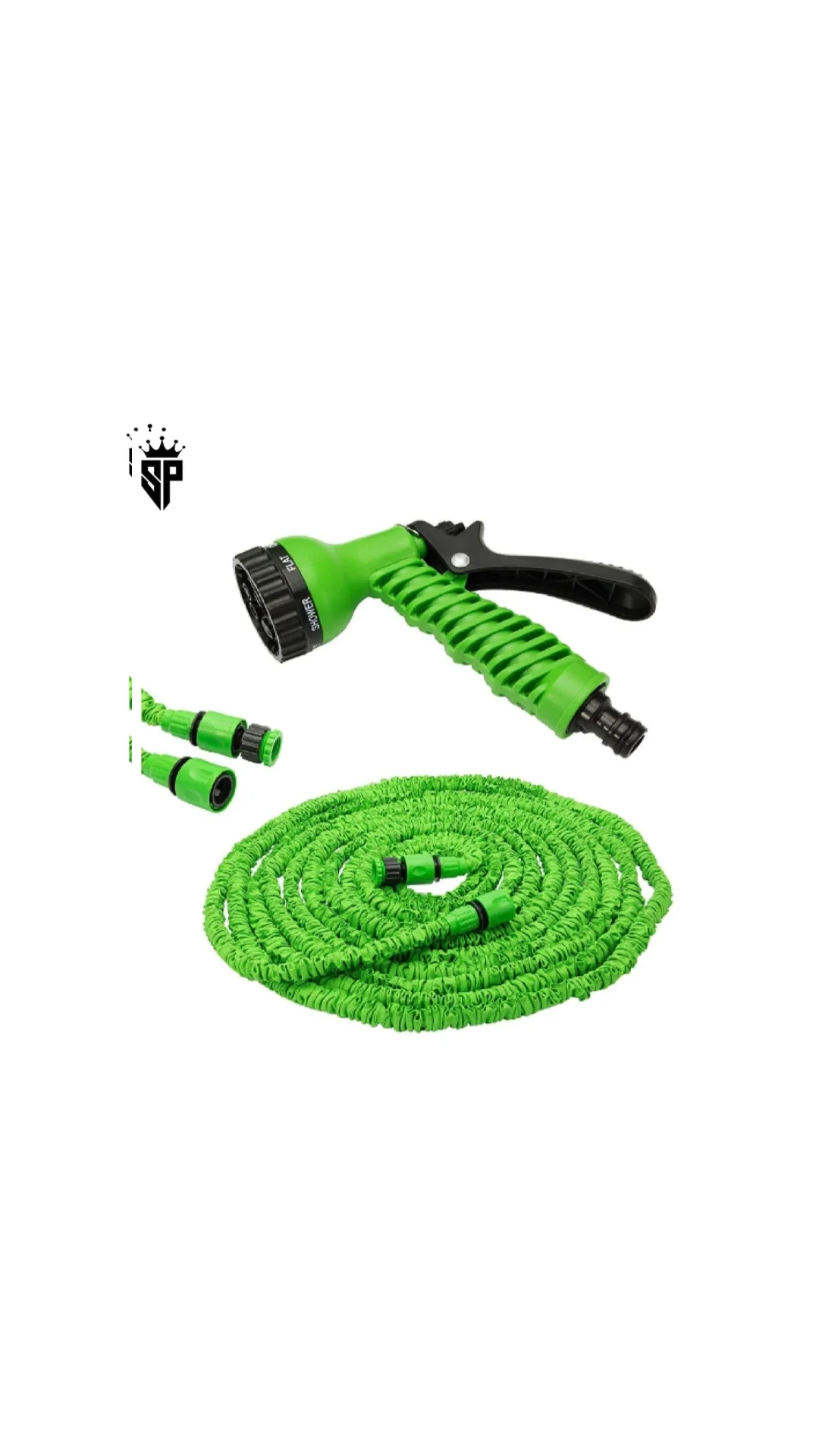 SP Dealz Garden Hose,50 ft /100 ft Expanding Hose Pipe with 8 Function Hose Nozzle,3 Times Expandable Magic Hose 15m (50ft,100ft))