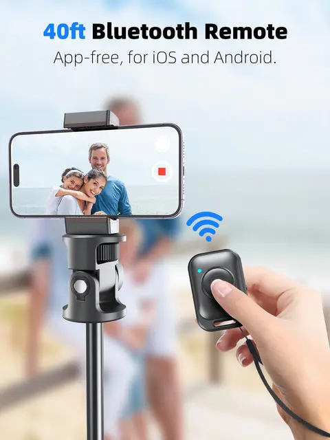 [Newest] Selfie Stick Tripod With Wireless Bluetooth Remote for GoPro Insta360 DJI Action Camera Smart Phone Tripod Stand 6
