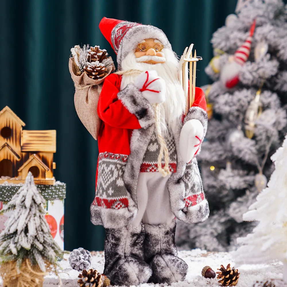 

30cm Santa Claus doll window Home hotel festive atmosphere decoration New Year gift under the Christmas tree decoration