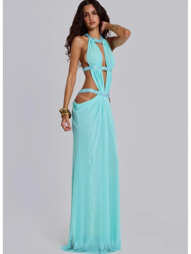 Summer Cover Ups Women Swimsuit Spaghetti Strap Robes Bathing Suit 2026 New Perspective Beach Holiday Maxi Dresses Cover-Up 1